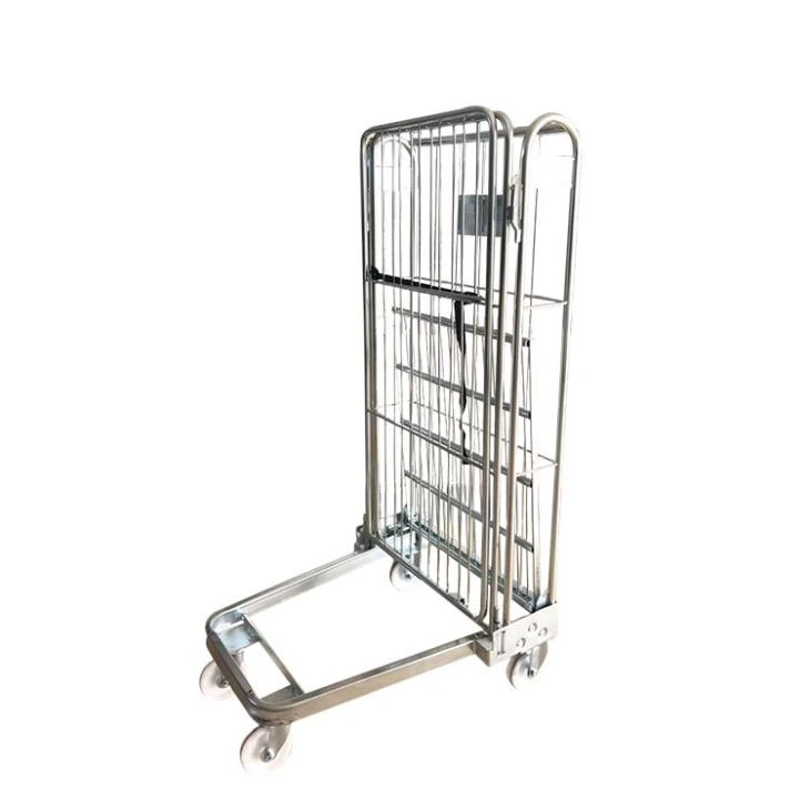 3 Sided Foldable Supermarket Roll Container