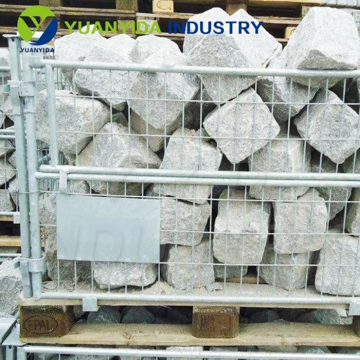 Collapsible Rock Stacking Wire Mesh Container